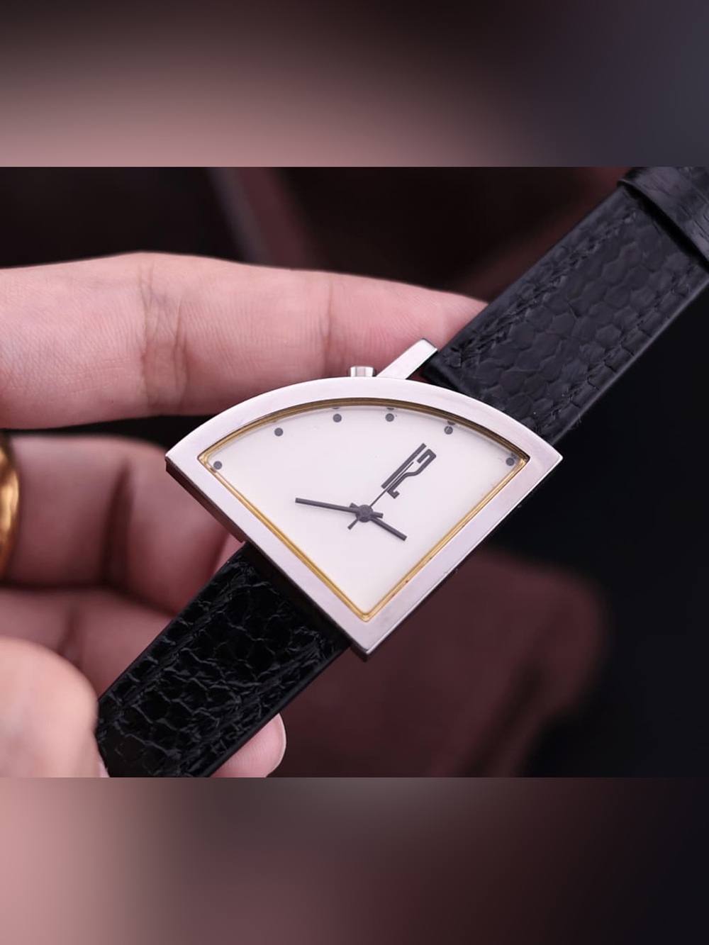 Rare Vintage 1980s Ventura Segments by Alfred Brodmann Unisex Watch